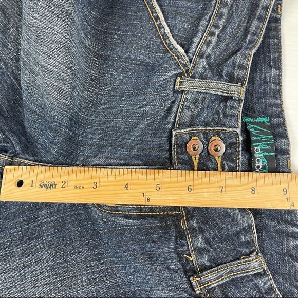 Billabong Denim Shorts Women's Size 10 Spellout Low Rise - Picture 9 of 10